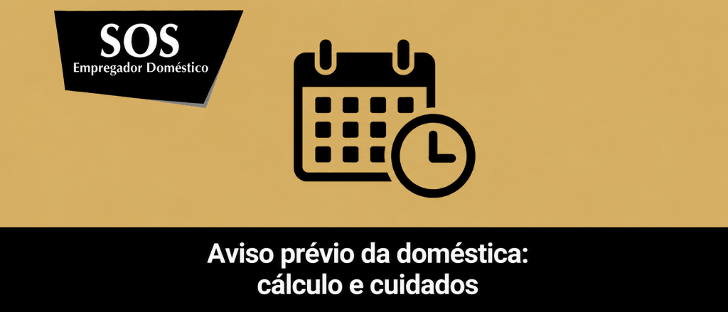 aviso previo calculos cuidados sos empregador domestico 2026