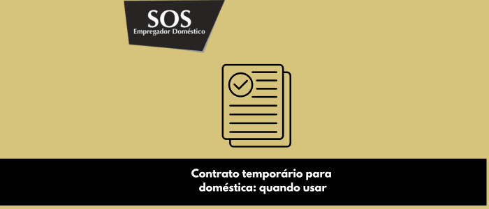 contrato temporario empregada domestica sos empregador domestico